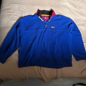 Tommy Hilfiger Blue Quarter-Zip Sweater